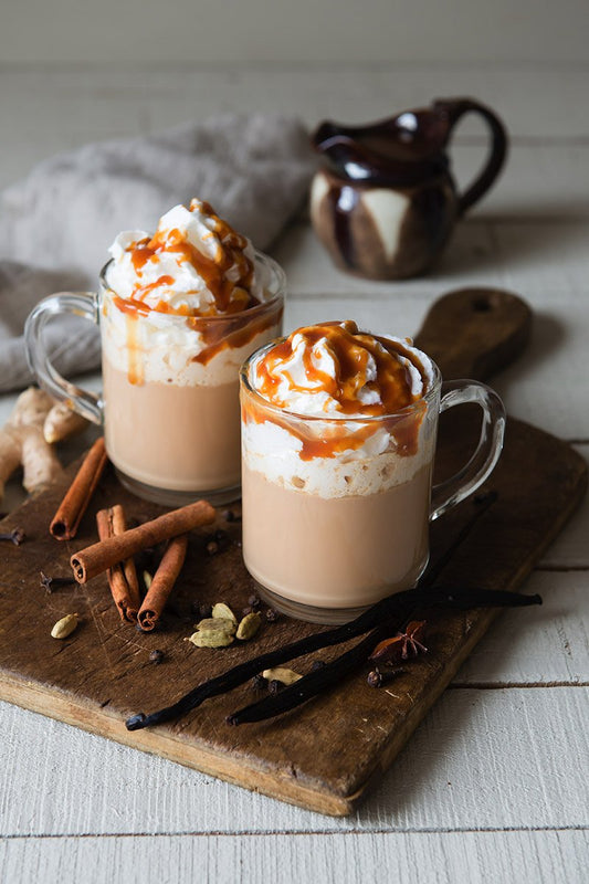 salted vanilla caramel chai latte